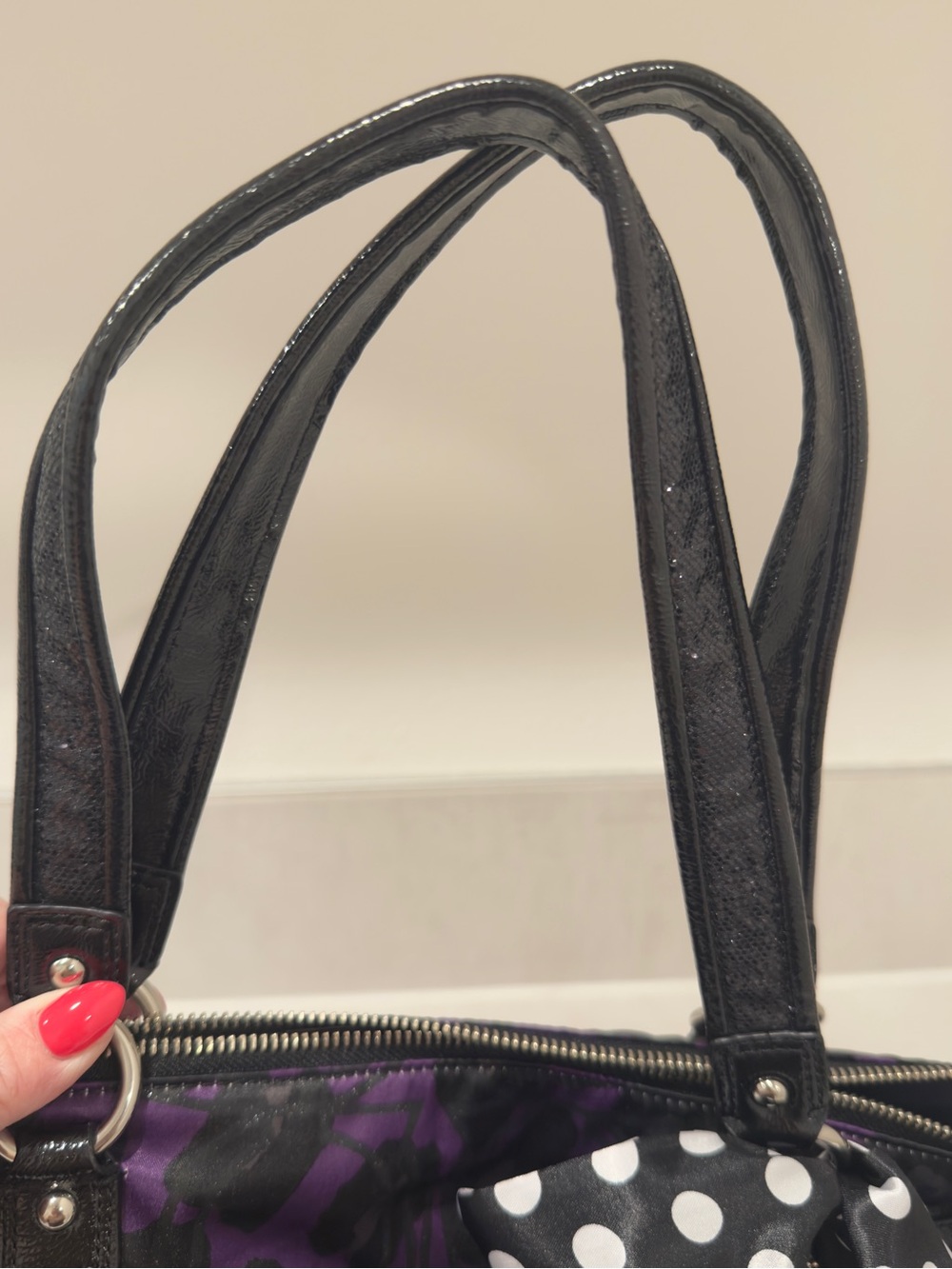 💜 Coach Poppy Ocelot Glam Leopard Print Tote Bag - Picture 16 of 16